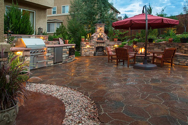 Enhance Your Outdoor Space: Blending Stone Features with Current Landscapes